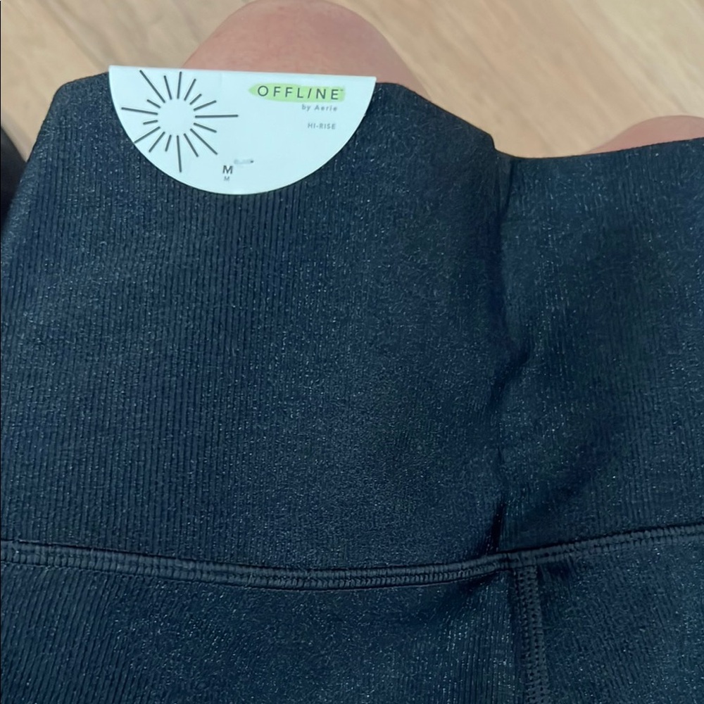Aerie Black High-Waisted 7/8 Leggings - Picture 3 of 6